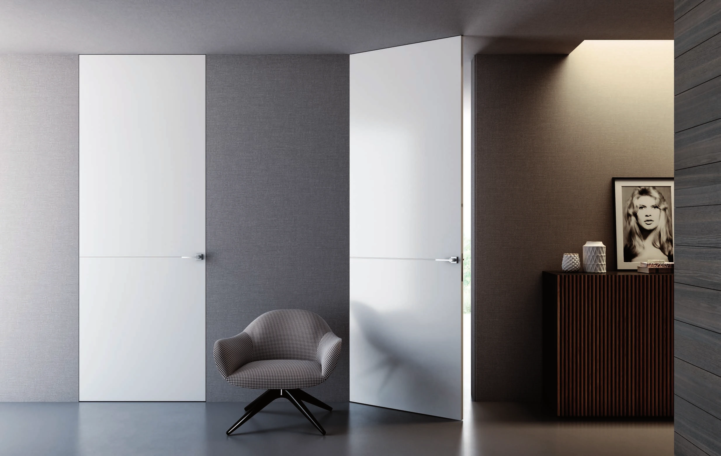 Bertolotto Panto Incise: door in an interior