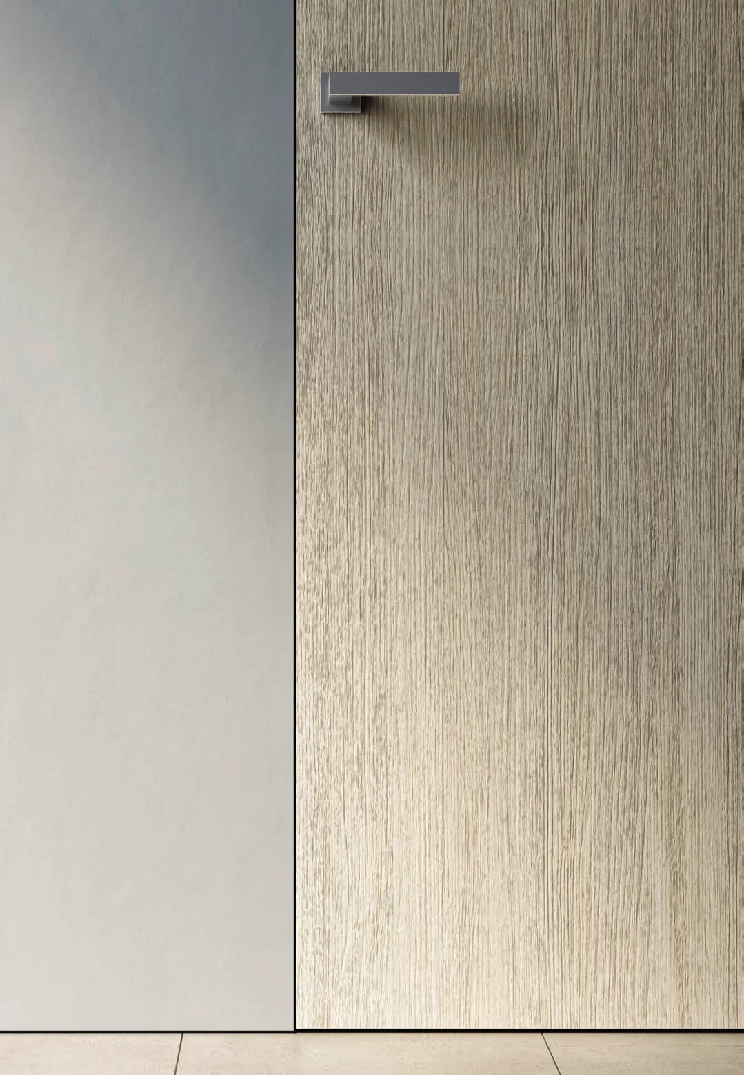 Bertolotto Grafite 111G: timber-effect surface and handle