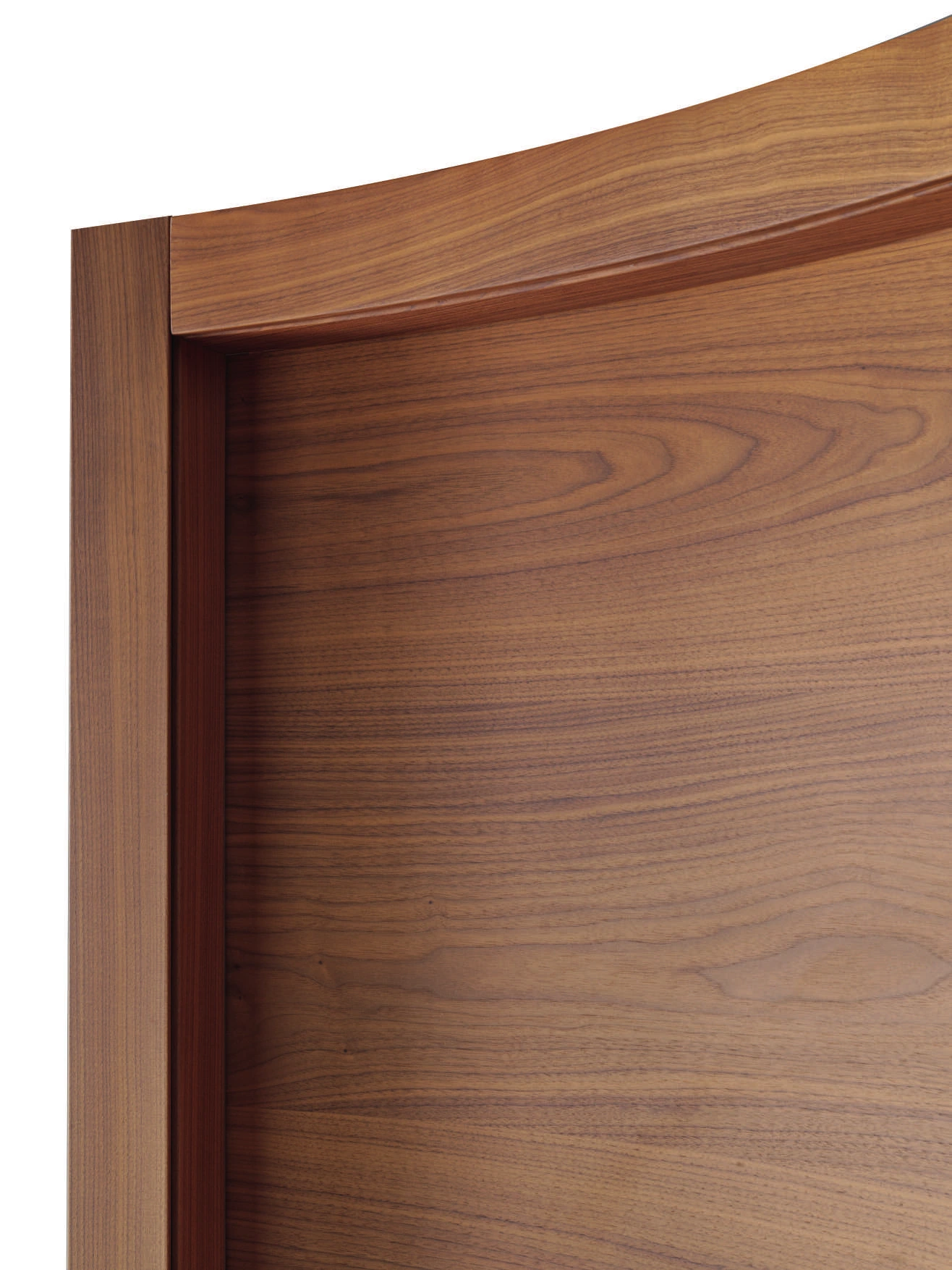 Bertolotto Doga Hori: curved walnut door frame head