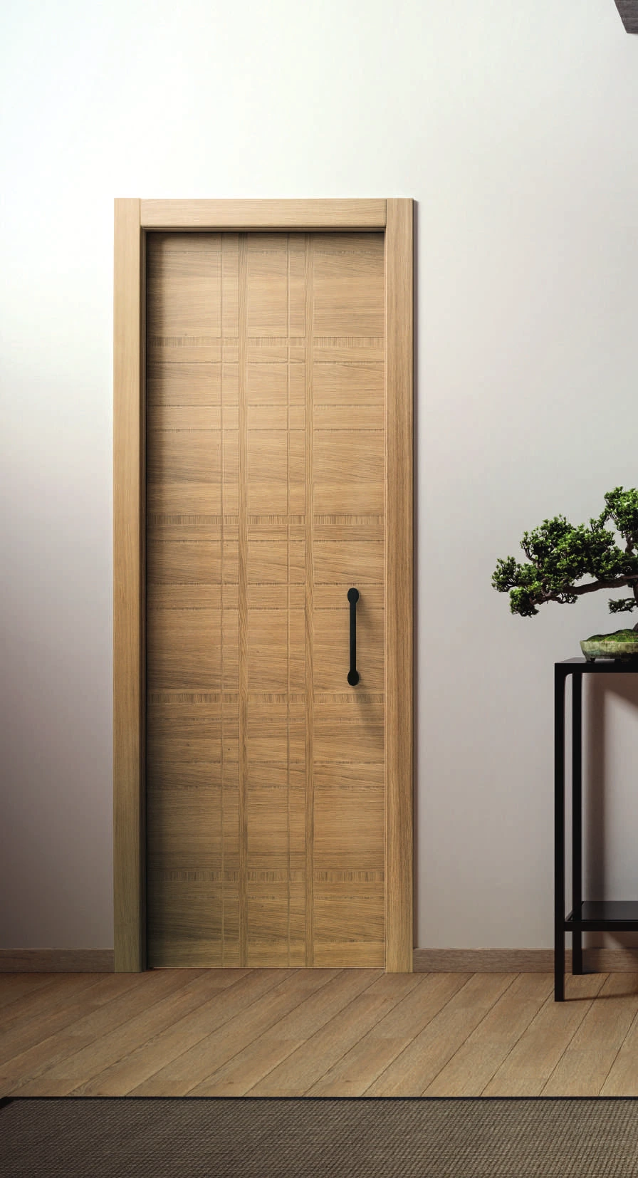 Bertolotto Intalya: framed oak door with pull