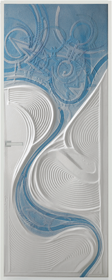 Casa Zen | Ordos sculpted door design