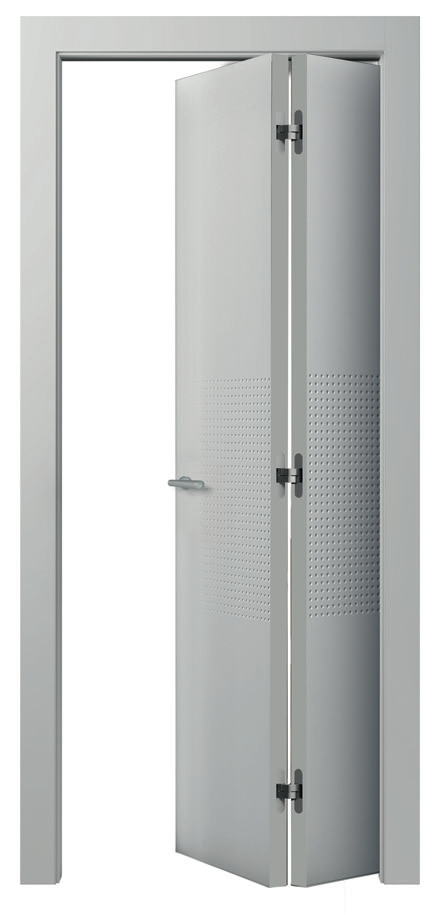 Asymmetrical folding illustrated with a Millepunti door
