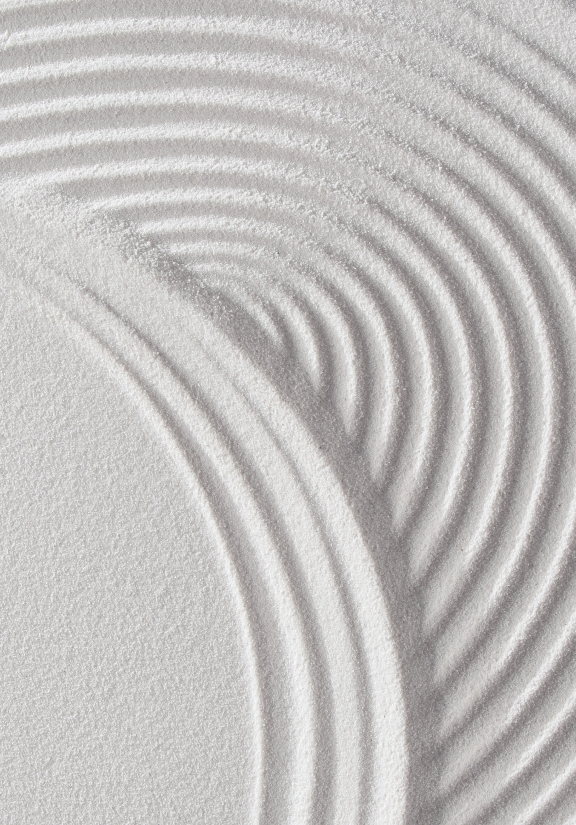 Bertolotto Casa Zen: ridges in a white sand surface