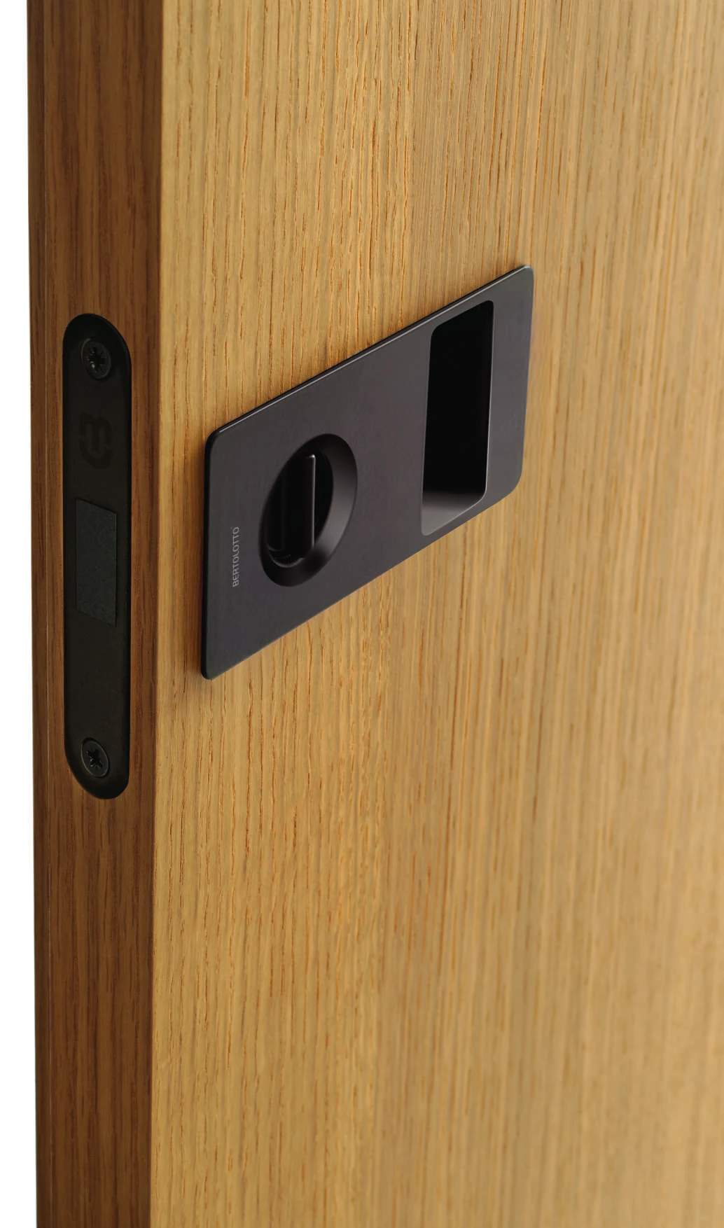 Bertolotto CL: close view of a recessed sliding handle