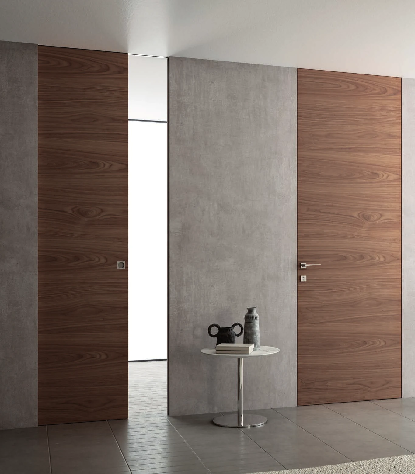 Bertolotto Doga Hori: walnut veneered double doors