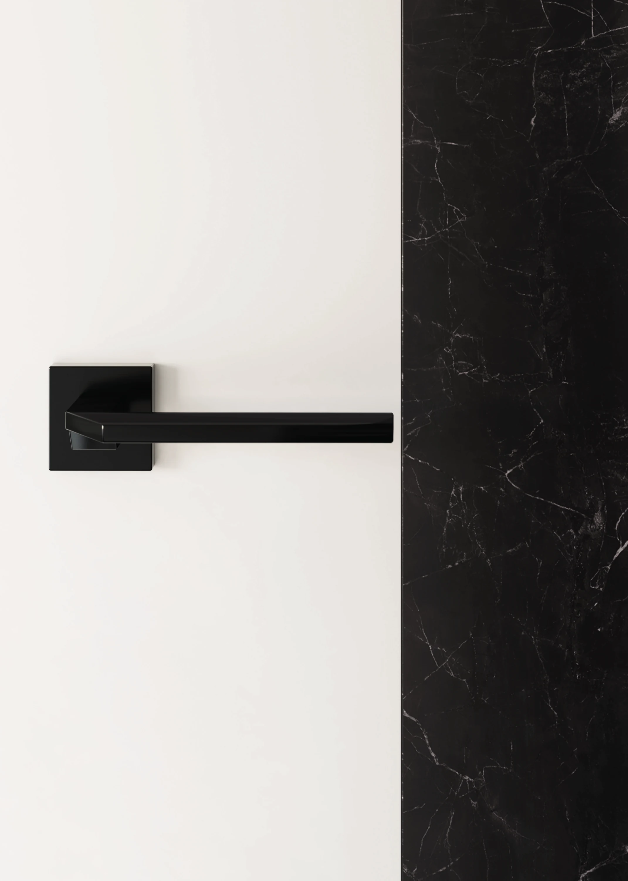 Bertolotto Fusion: handle inset in dark veined ceramic
