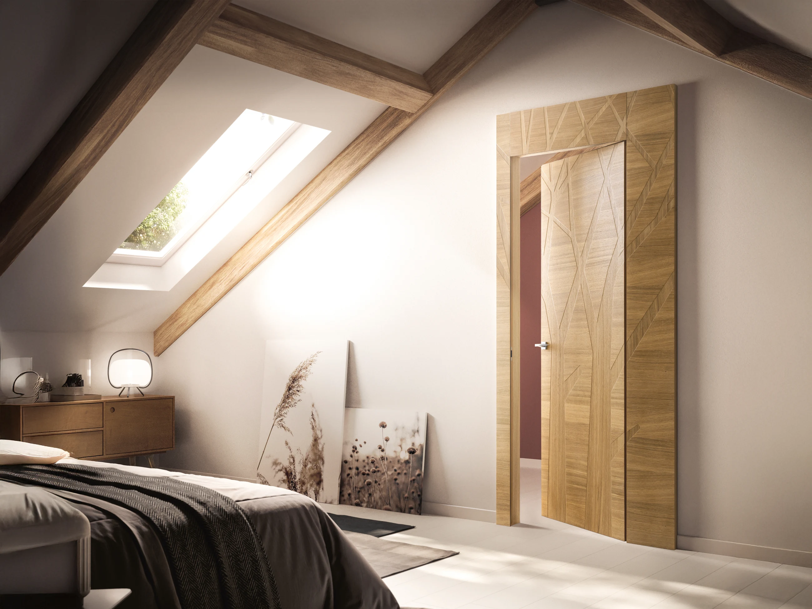 Bertolotto Intalya: boulevard oak door in a bedroom