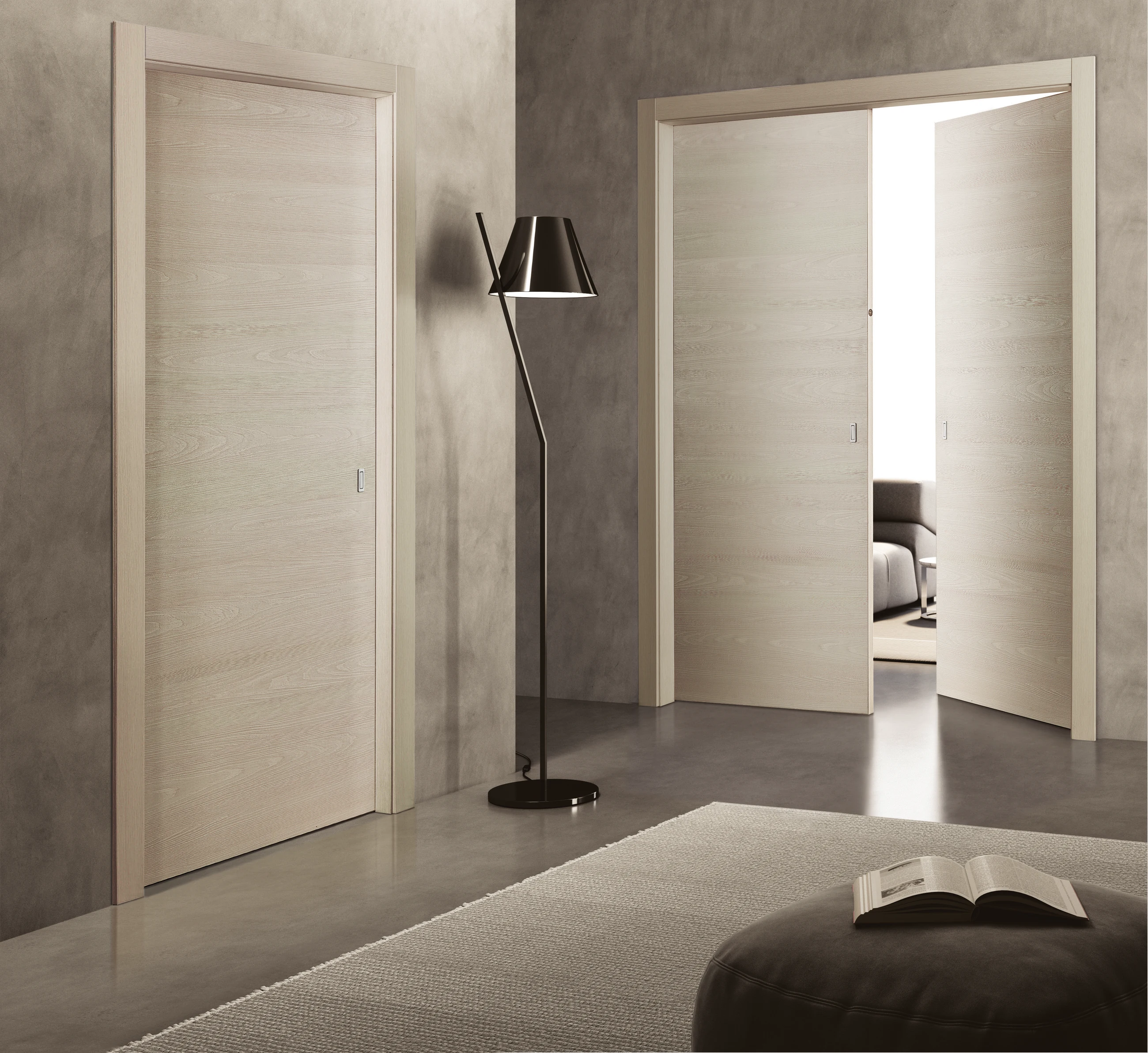 Bertolotto Materik 111M: pale doors in a neutral room