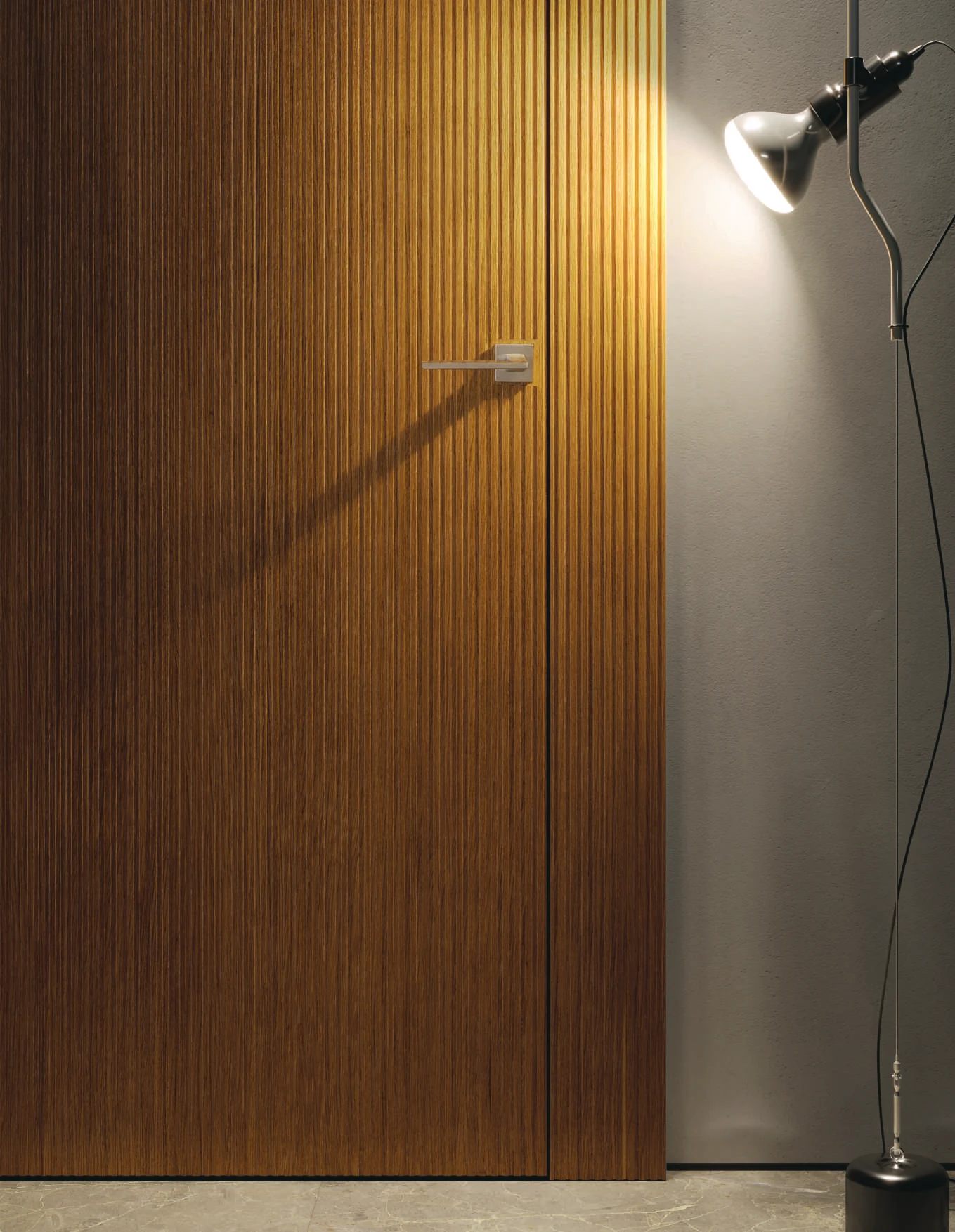 Bertolotto Millerighe: handle against dark oiled oak