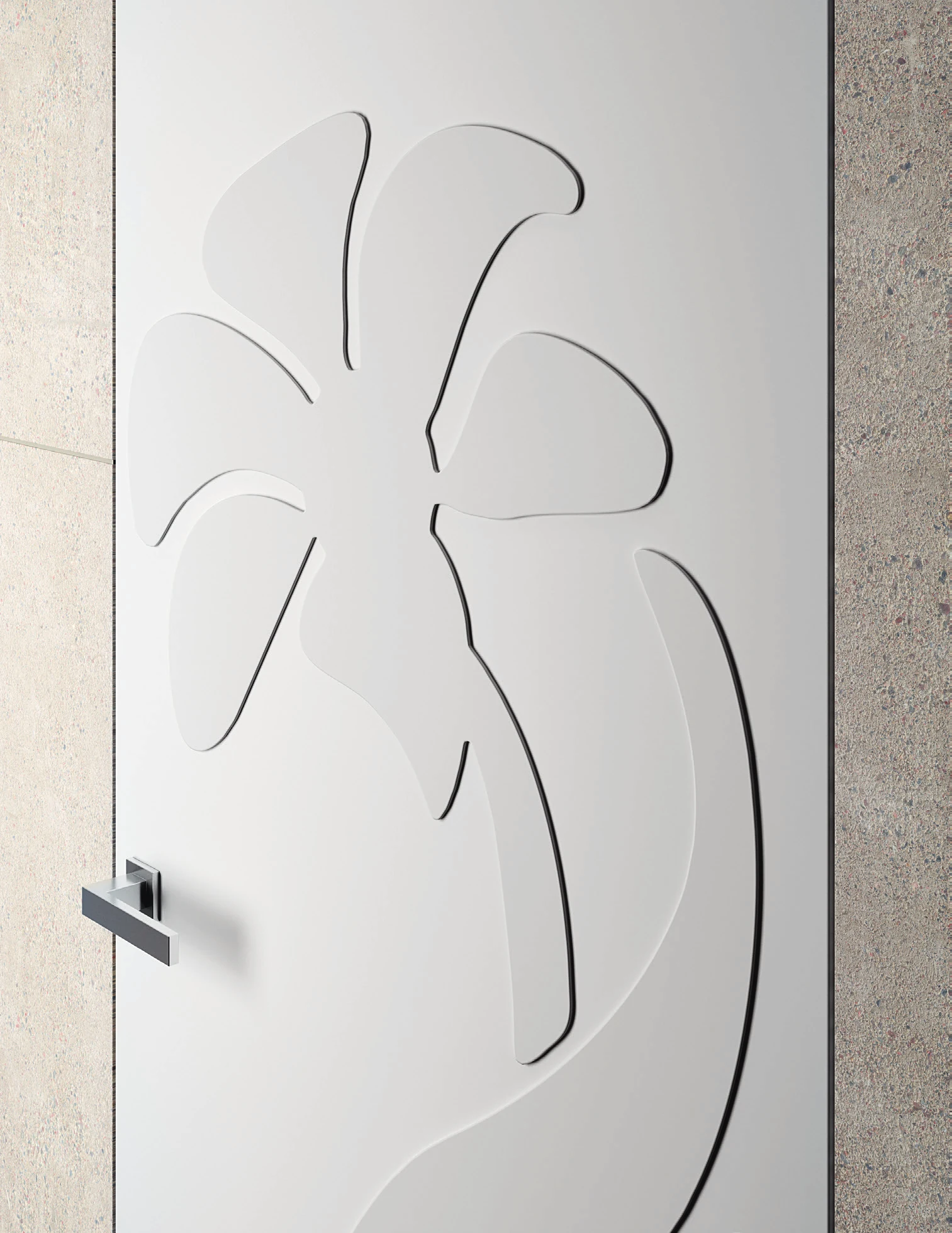 Bertolotto Natura: close view of raised flower decoration