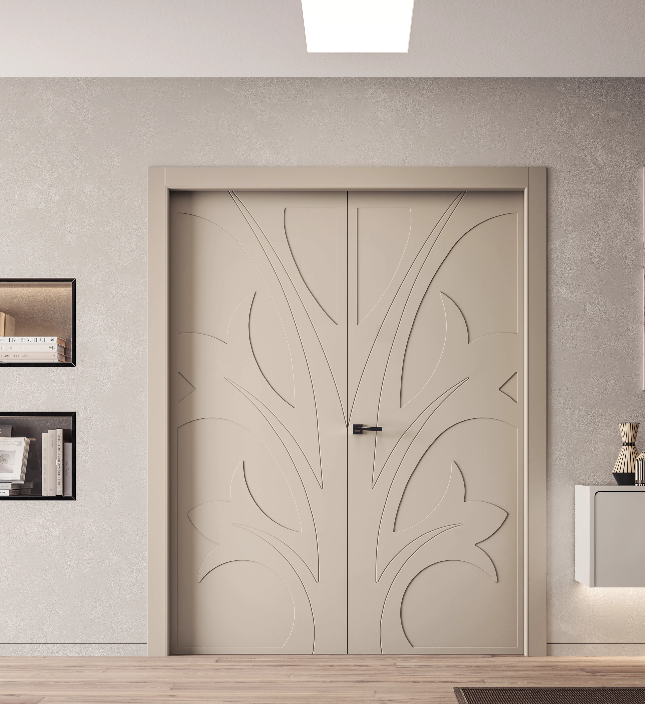 Bertolotto Natura: double doors with leaf motifs