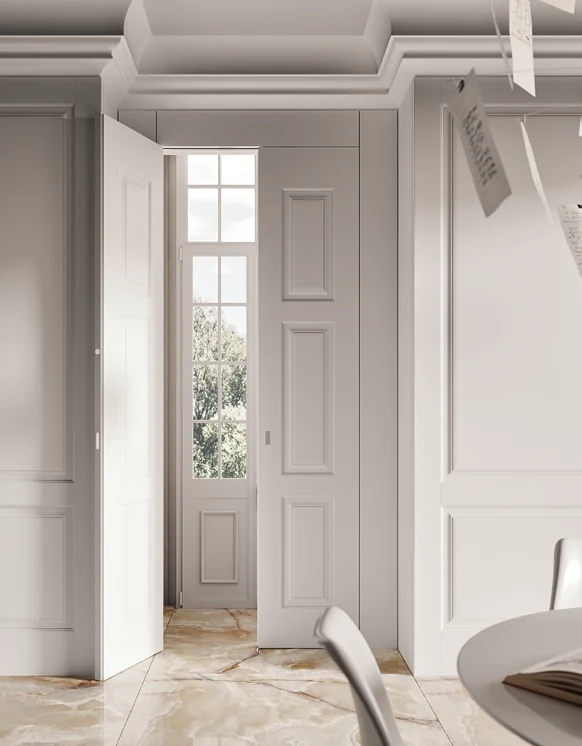 Bertolotto Panto Classica: pair of white doors standing open